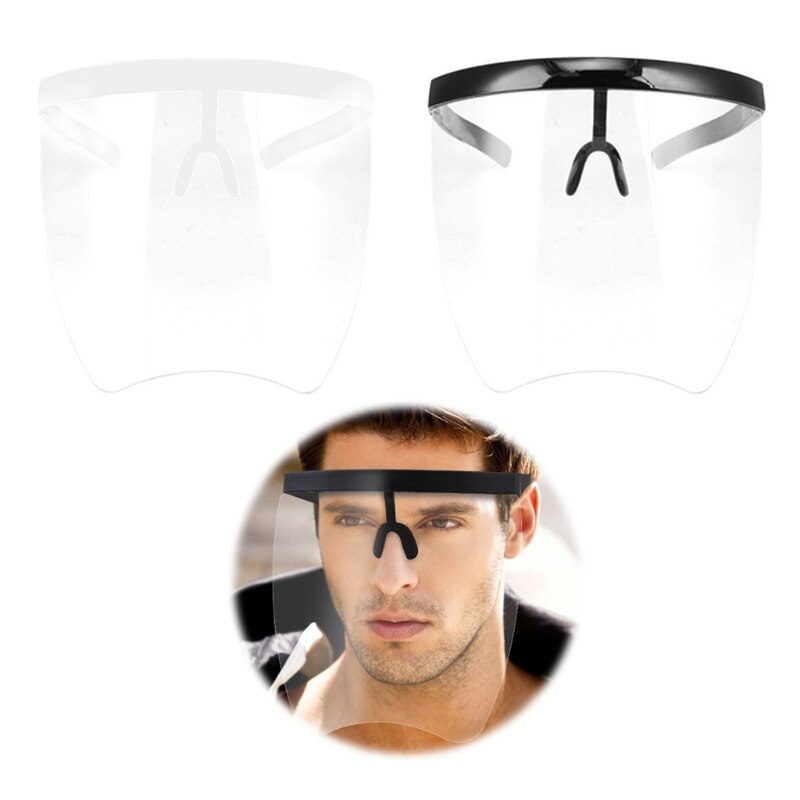587D Multipurpose Transparent Full Face Shield Anti-dropping Mask Lip Language Reusable UniVisible Expression Protec